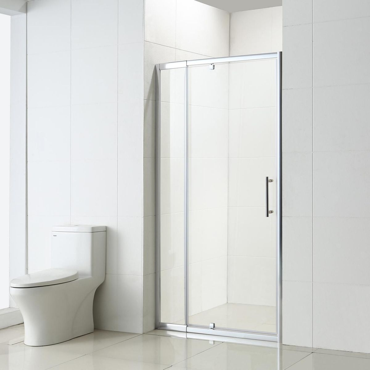 Sensi Dacqua - Mampara Baño Ajustable 6Mm 80-100X185 Cm
