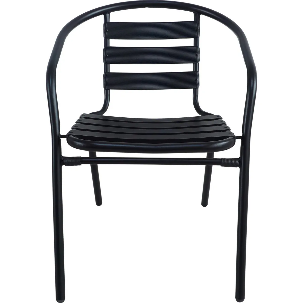 Just Home Collection - Silla Slat Aluminio/Metal