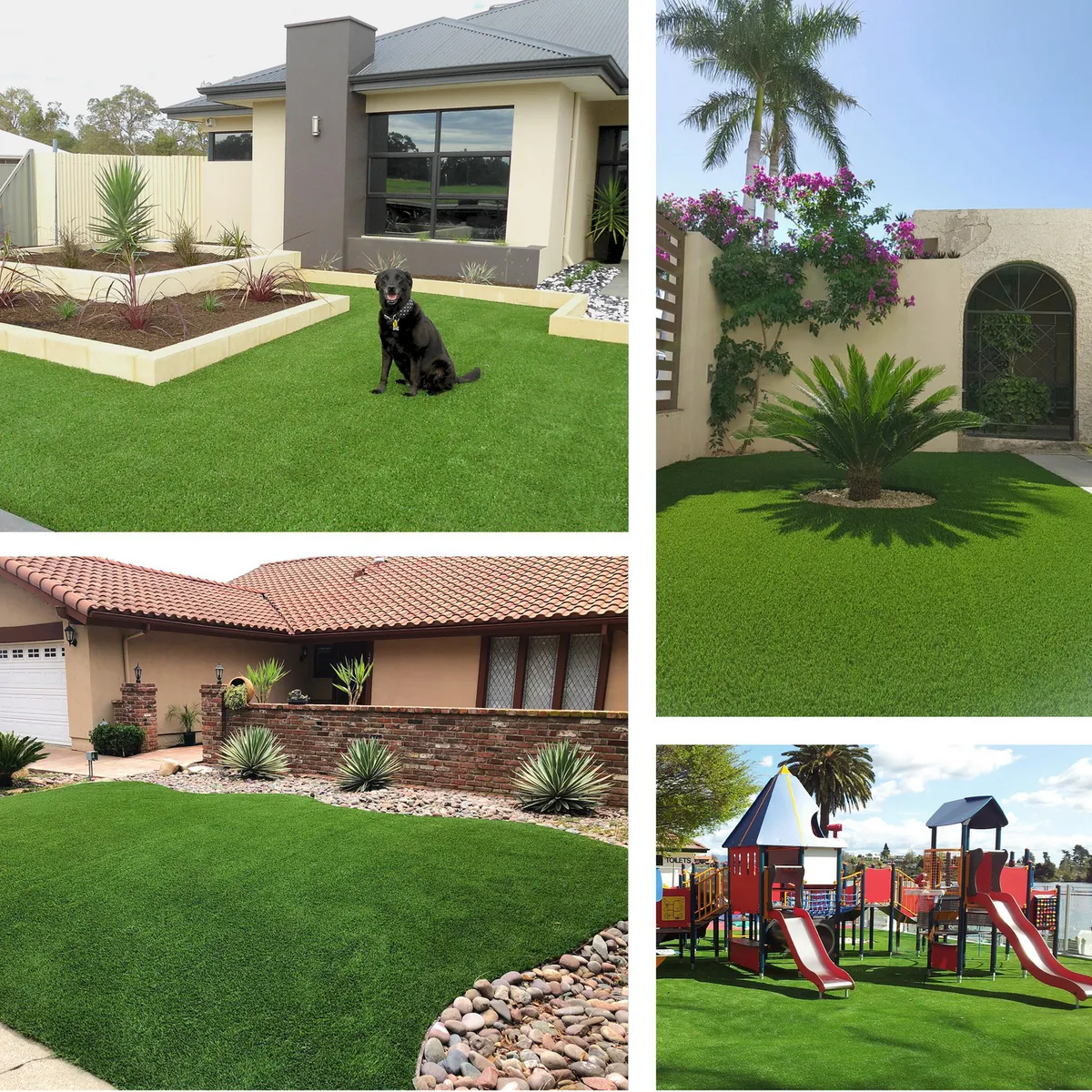 Just Home Collection - Alfombra pasto sintetico 1 x 4 m 15 mm