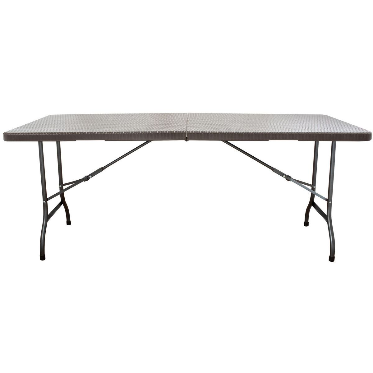 Just Home Collection - Mesa plegable ratán 180x74,5x72,5 cm