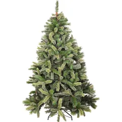 Árbol de Navidad Bicolor 210 cm Diámetro 134 cm 1167 Ramas