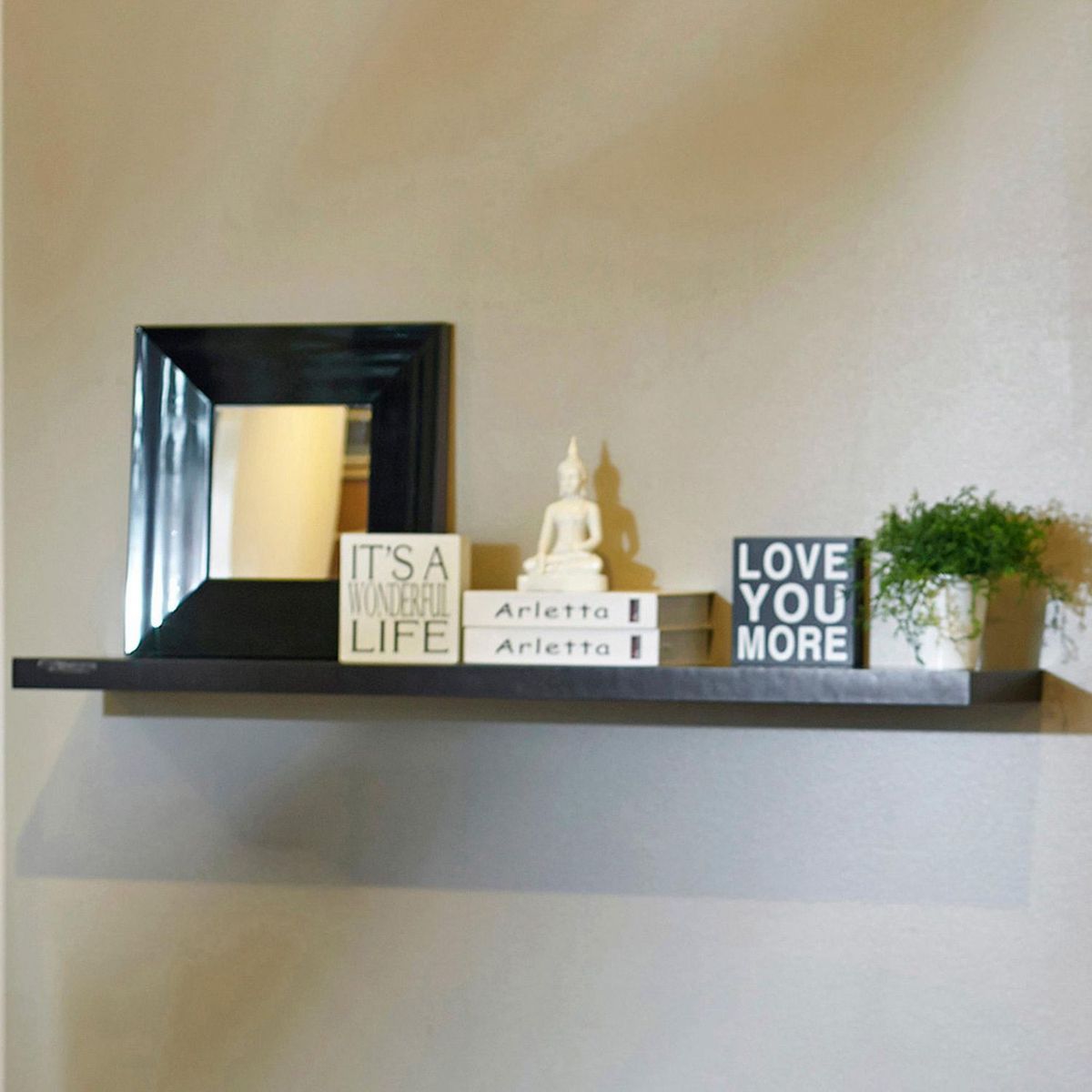 Just Home Collection - Repisa wengue 25x120x3.8 cm