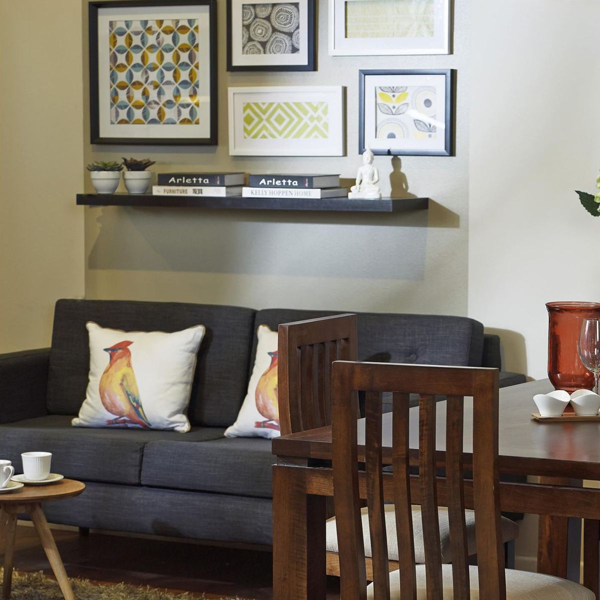 Just Home Collection - Repisa wengue 25x120x3.8 cm