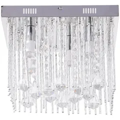Lámpara colgante Nin de 5 luces E14 Cristal