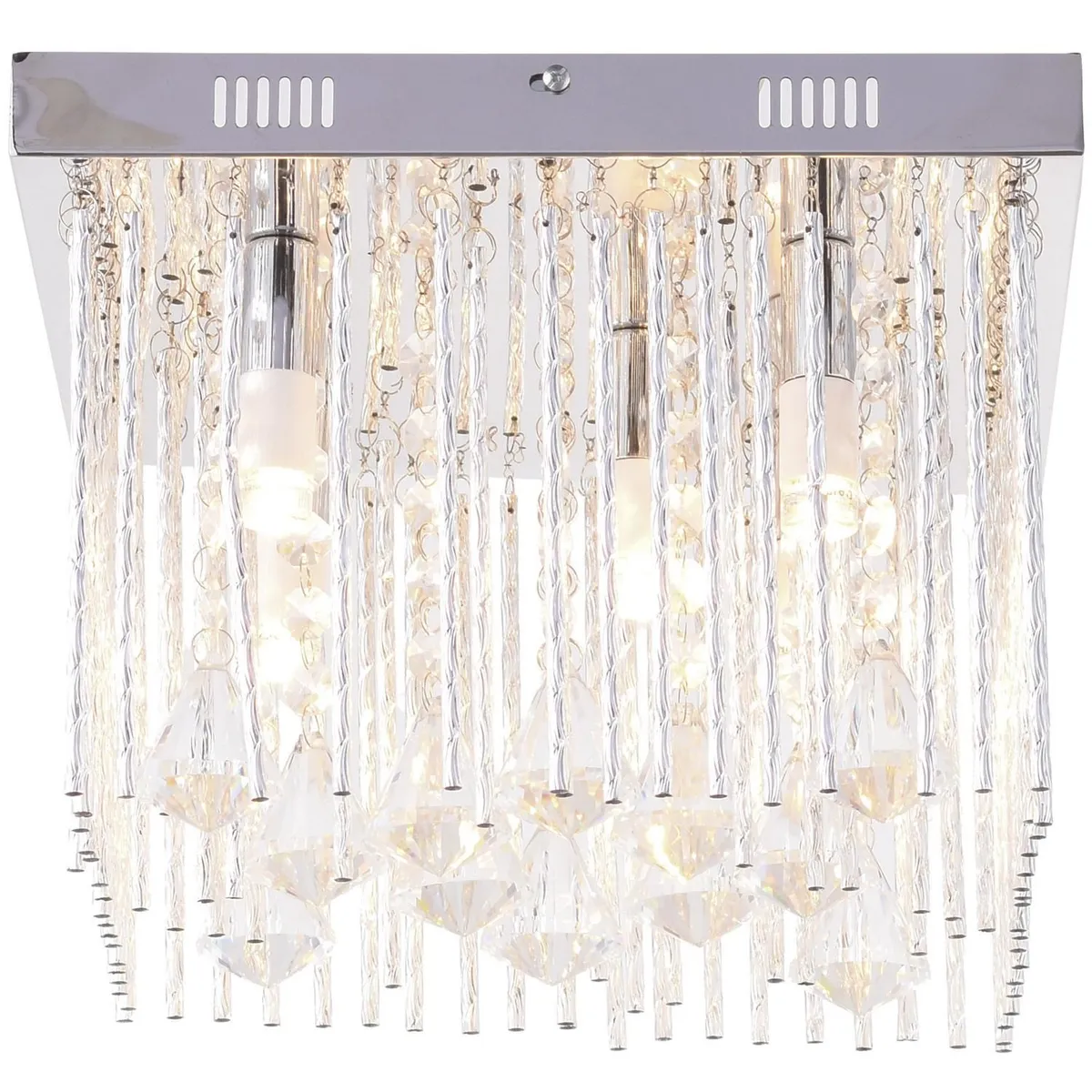 Lámpara colgante Nin de 5 luces E14 Cristal, marca Just Home Collection - Foto 2
