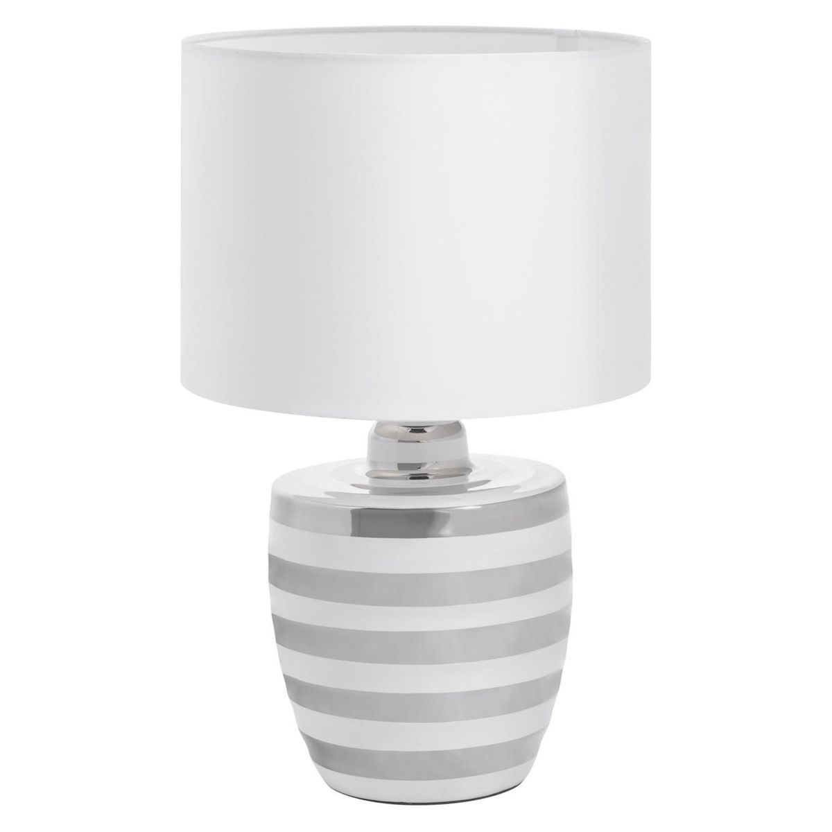 Just Home Collection - Lámpara de mesa Marian de 1 luz tipo E27 Plata