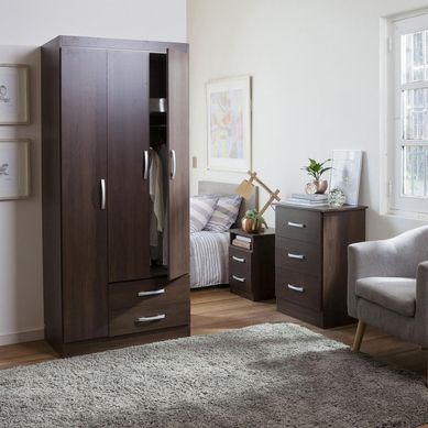 Closet 3 Puertas 2 Cajones + C�moda 3 cajones + Bur� 2 cajones