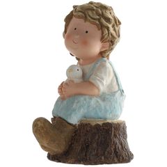 Figura decorativa de Niño con la Paz de 41 cm