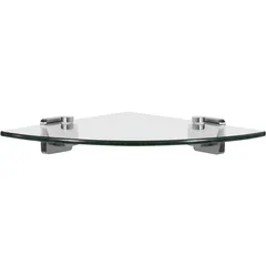 Repisa vidrio plateado