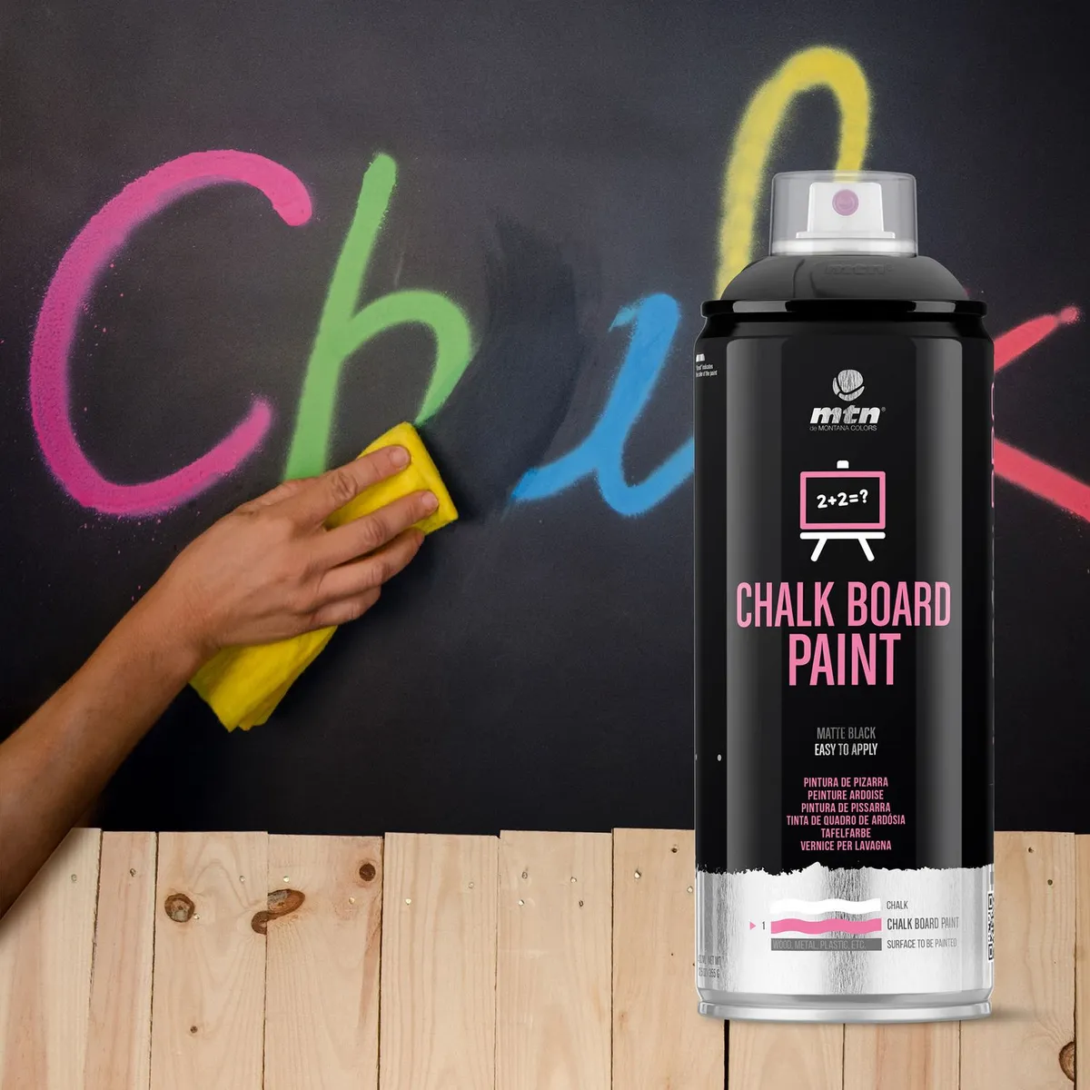 Spray pizarra Negra: Negro, marca Montana Colors - Foto Principal