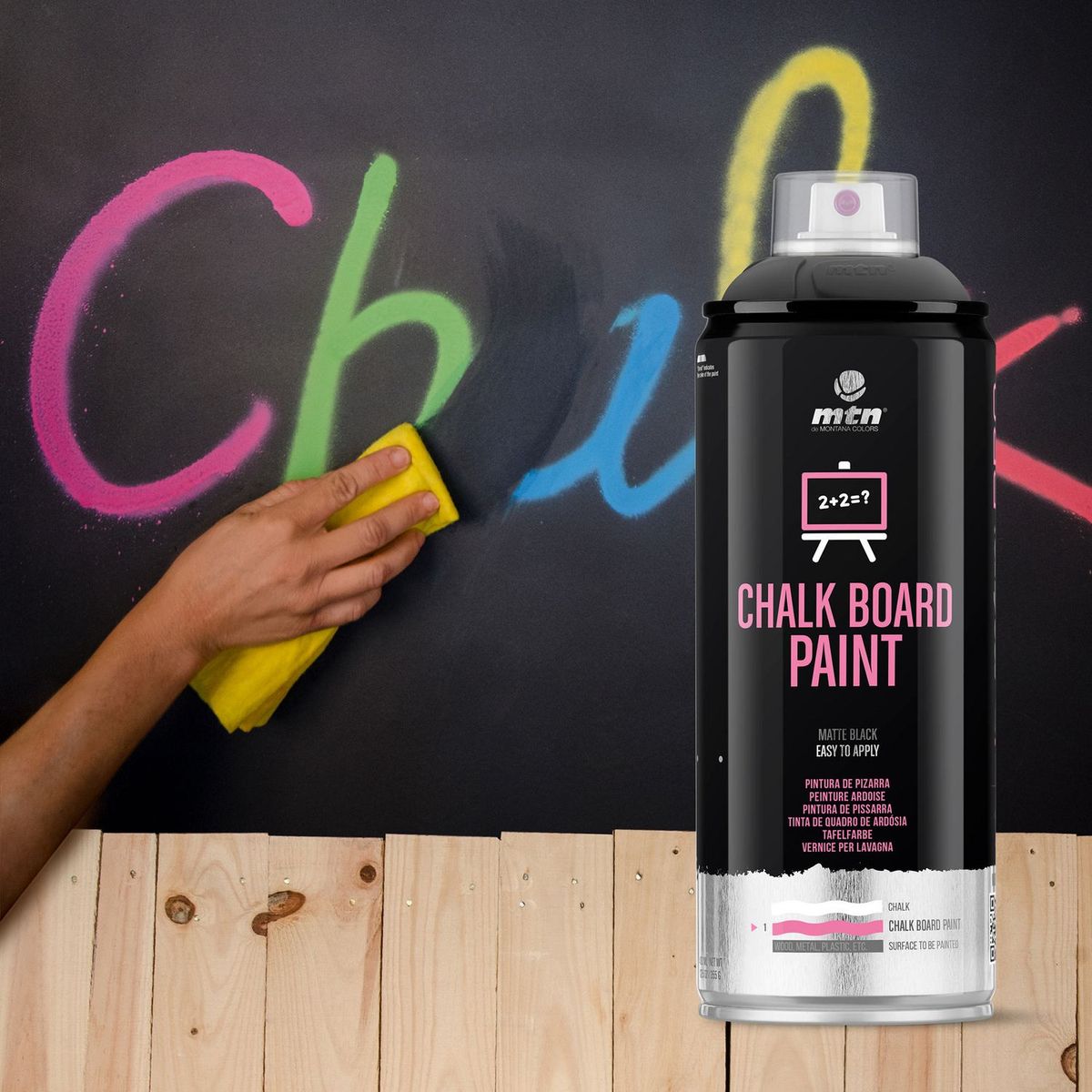 Spray pizarra Negra: Negro, marca Montana Colors - Foto Principal