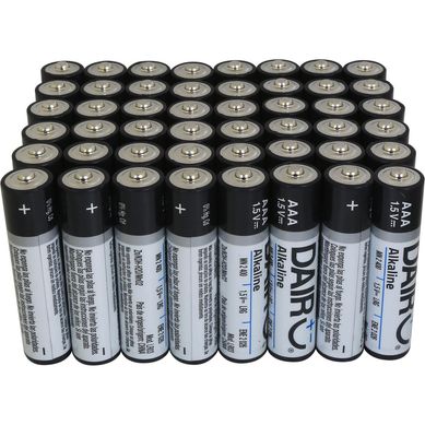 Pack Pila Alcalina Dairu AAA 48 Piezas