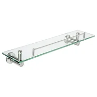 Repisa vidrio rodas acero inoxidable