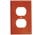 Placa Termolástica para Contacto Dúplex Naranja