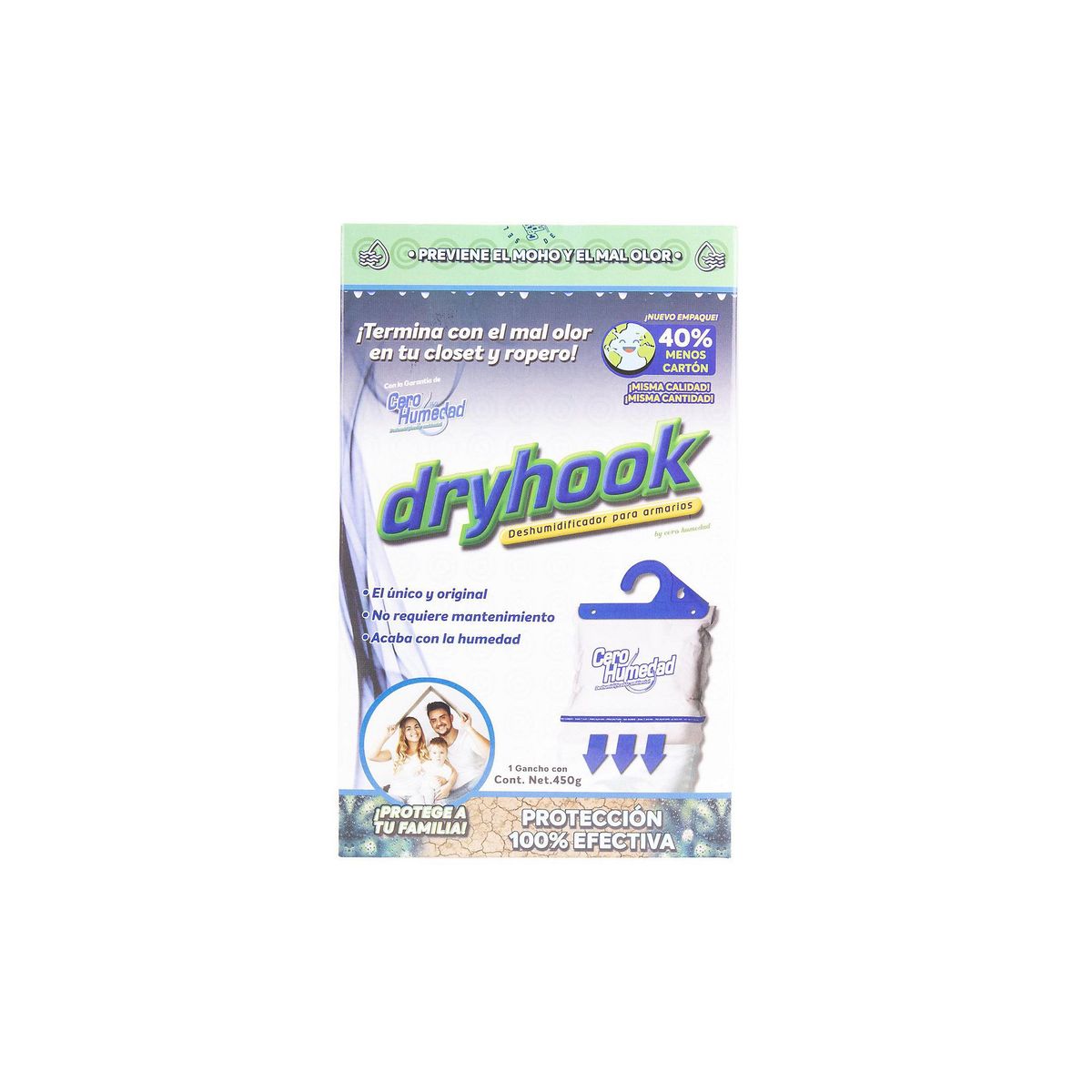 Gancho deshumidificador 450 g, marca Cero Humedad - Foto Principal