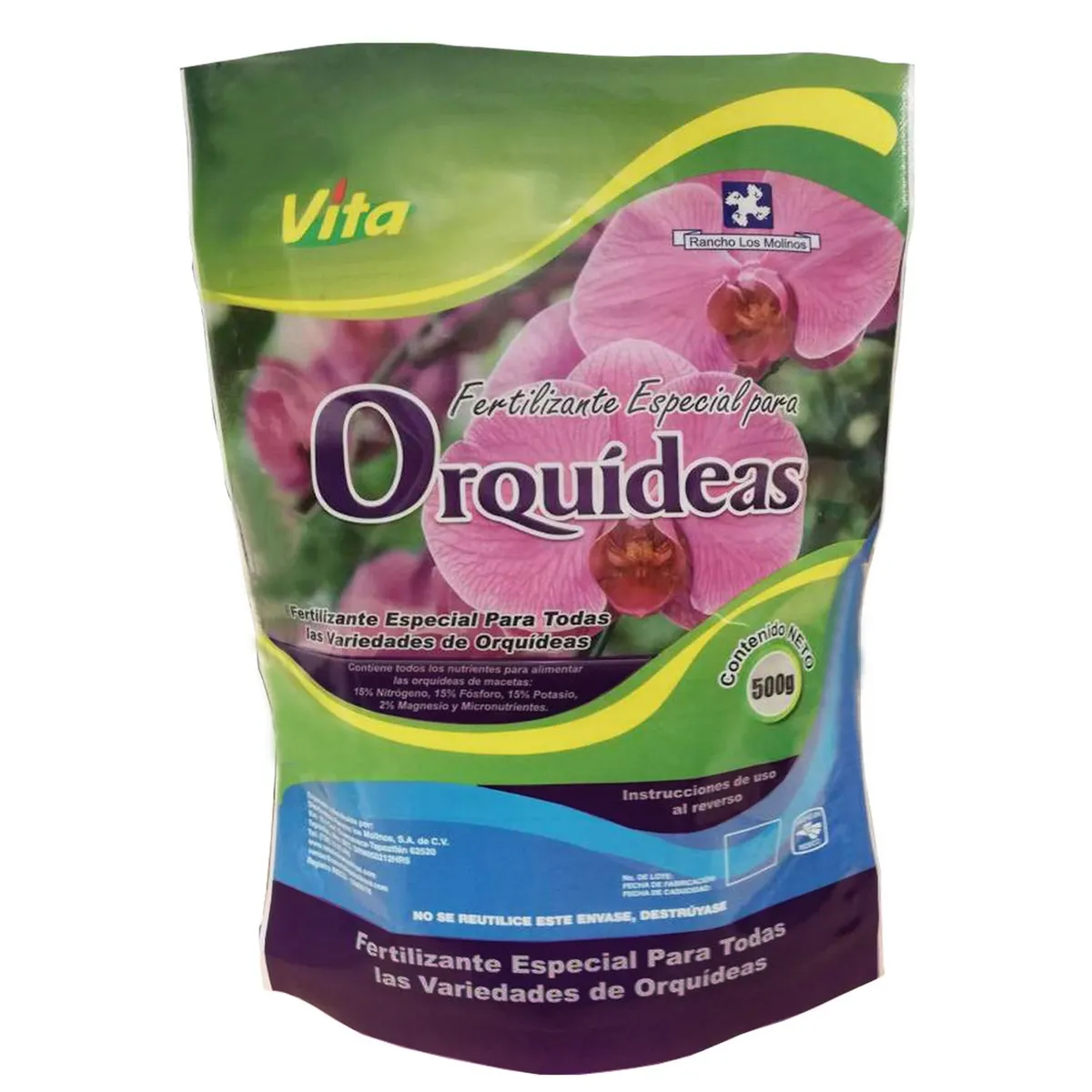 Fertilizante para Orquideas 500 g, marca Vita - Foto Principal