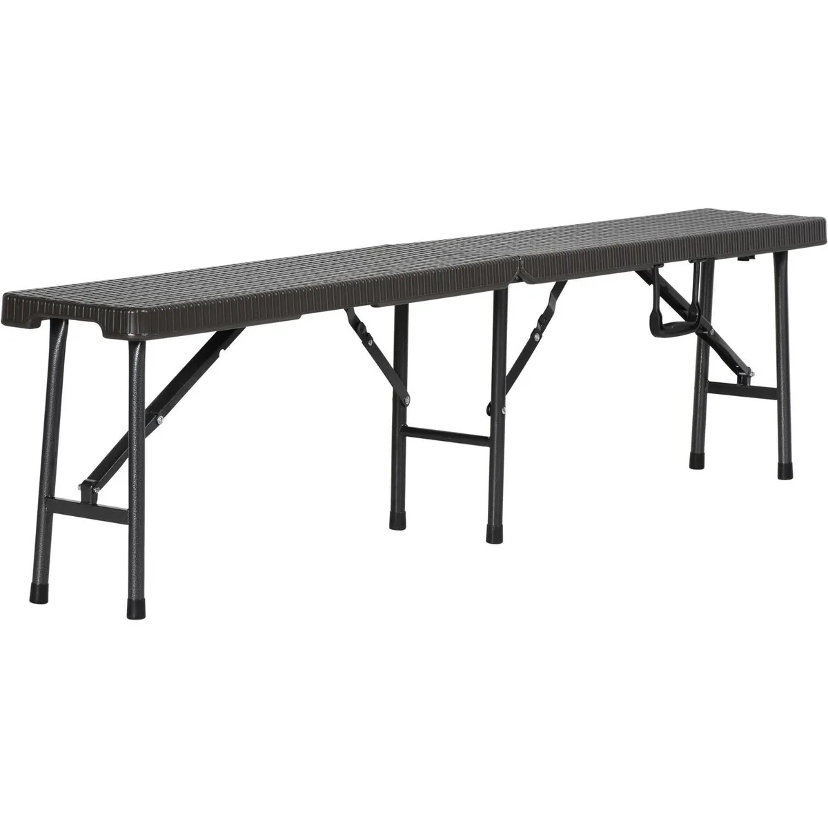 Banca plegable maleta tipo ratan 180 cm, marca Just Home Collection - Foto Principal