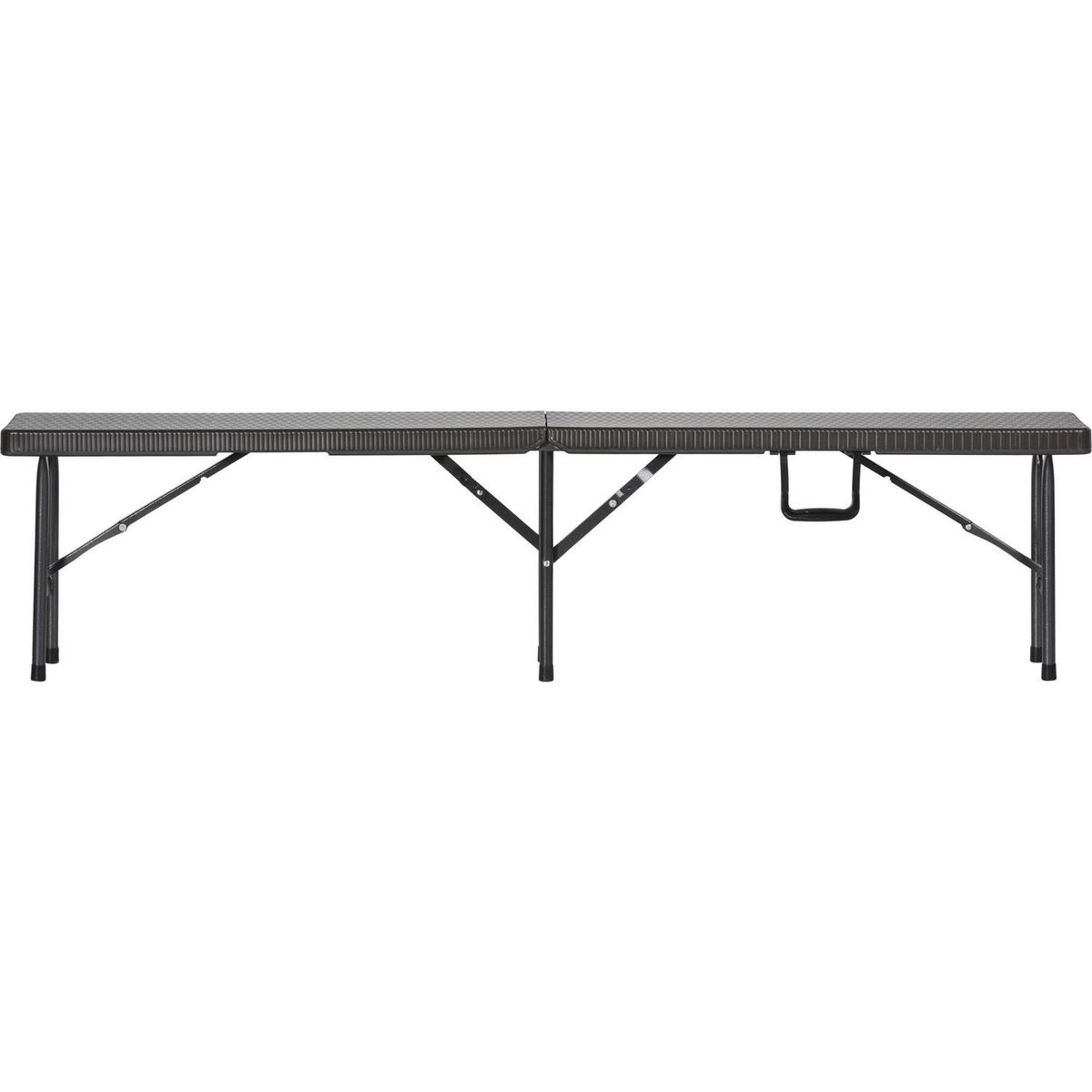 Banca plegable maleta tipo ratan 180 cm, marca Just Home Collection - Foto 2