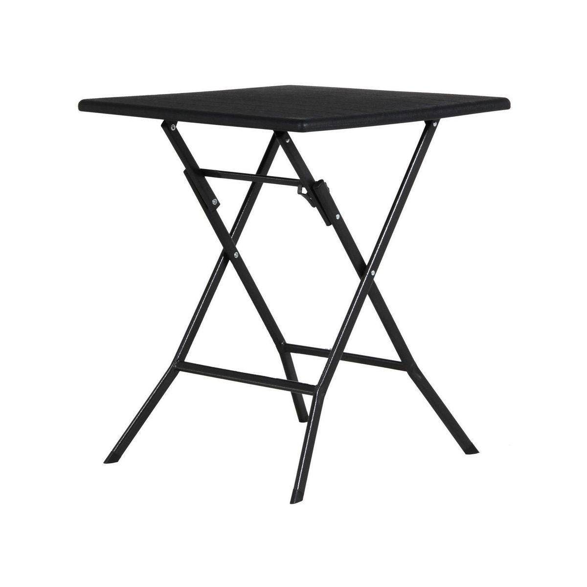 Just Home Collection - Mesa Plegable Cuadrada Tipo Madera 62 cm