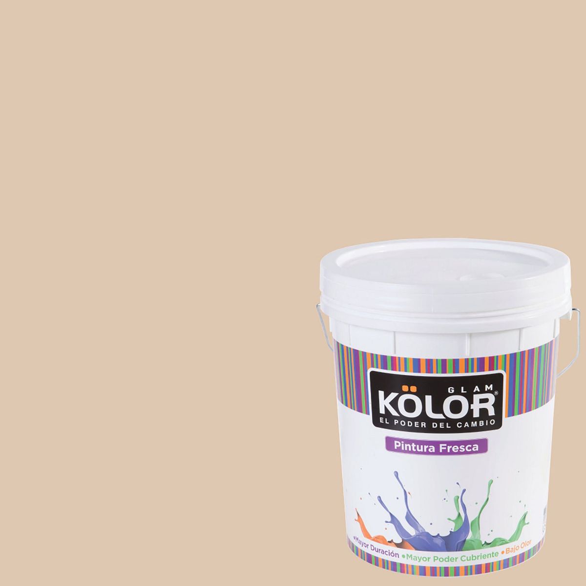 Glam Kolor - Galón Accra Mate, OR-134 Pintura Exterior