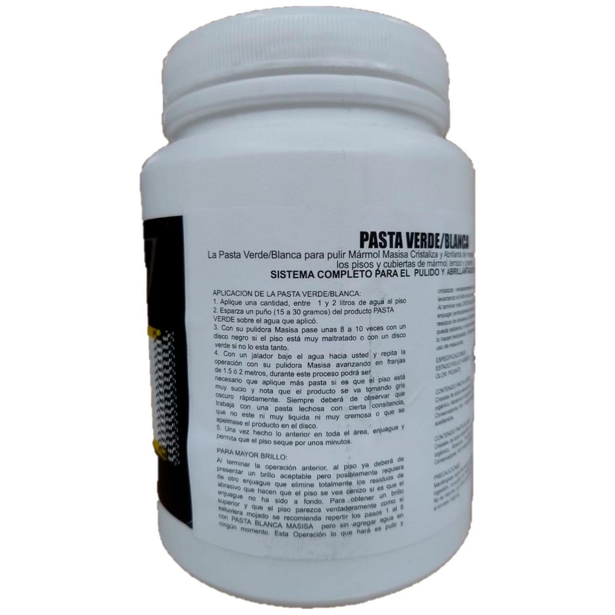 Masisa - Pasta Blanca para Piso 1 kg