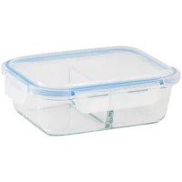 Contenedor vidrio 2 divisiones rectangular 1.05 Lt