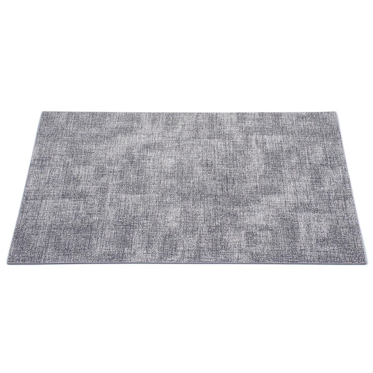 Just Home Collection - Mantel individual PU gris claro 30 x 43 centímetros