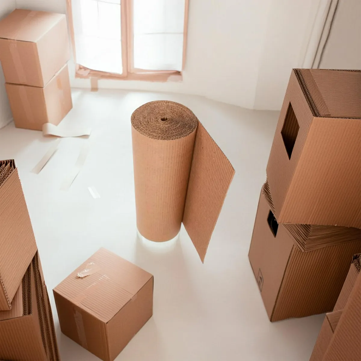 Serv Hogar - Rollo de Cartón Corrugado 1.20x15 m