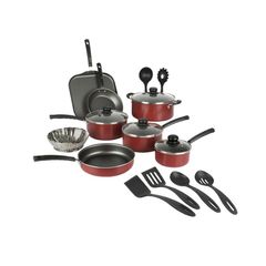 Batería de cocina aluminio Primaware 18 piezas + 6 utensilios nylon