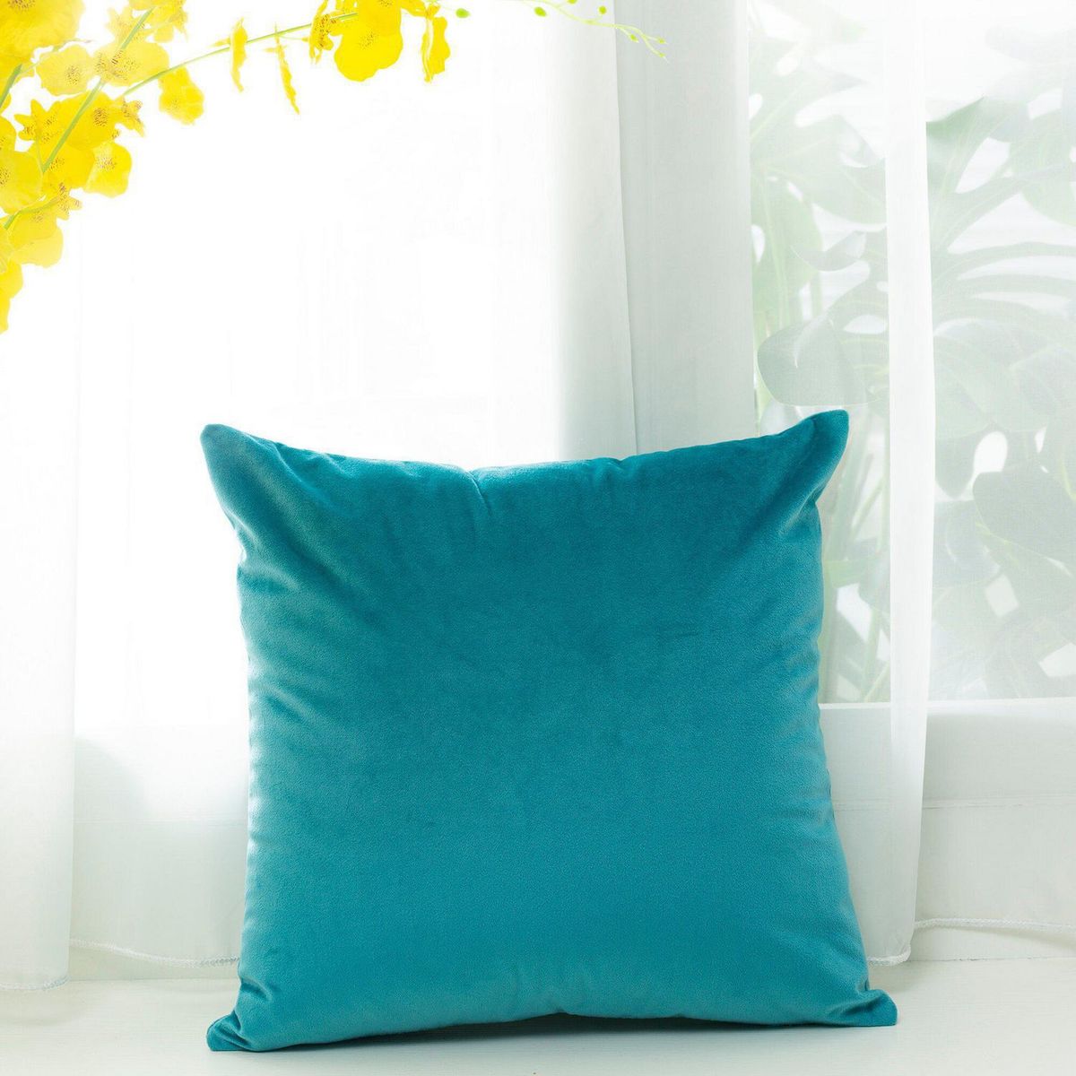Cojin velvet turq 40x40 cm., marca Just Home Collection - Foto 2