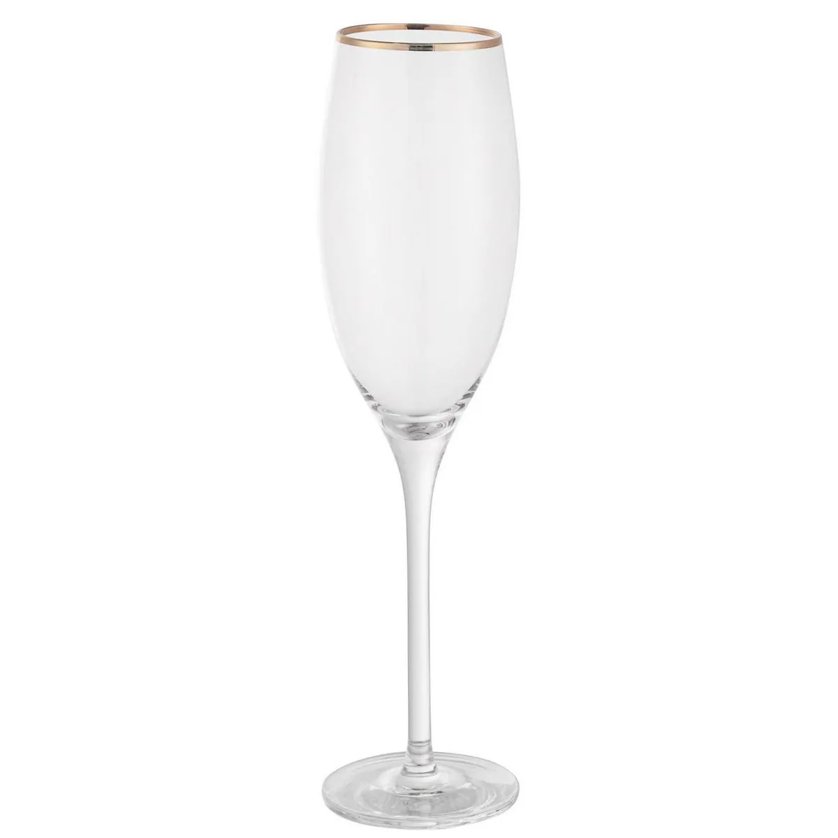 Just Home Collection - Copa Flute Ribete Gold 200 ml