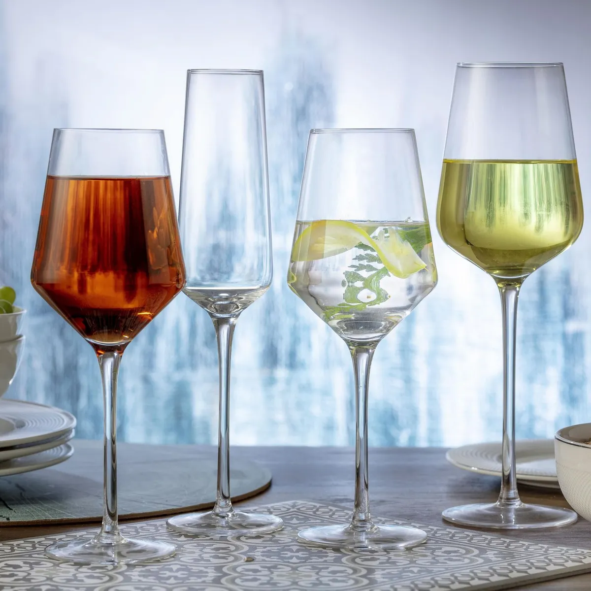 Just Home Collection - Copa Vino Tinto Transparente