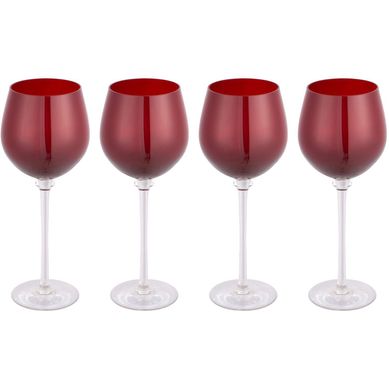 Set Copa Vino Tinto Roja