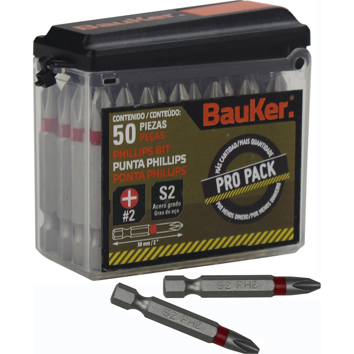  - Pro Pack Puntas Bauker 50Pza