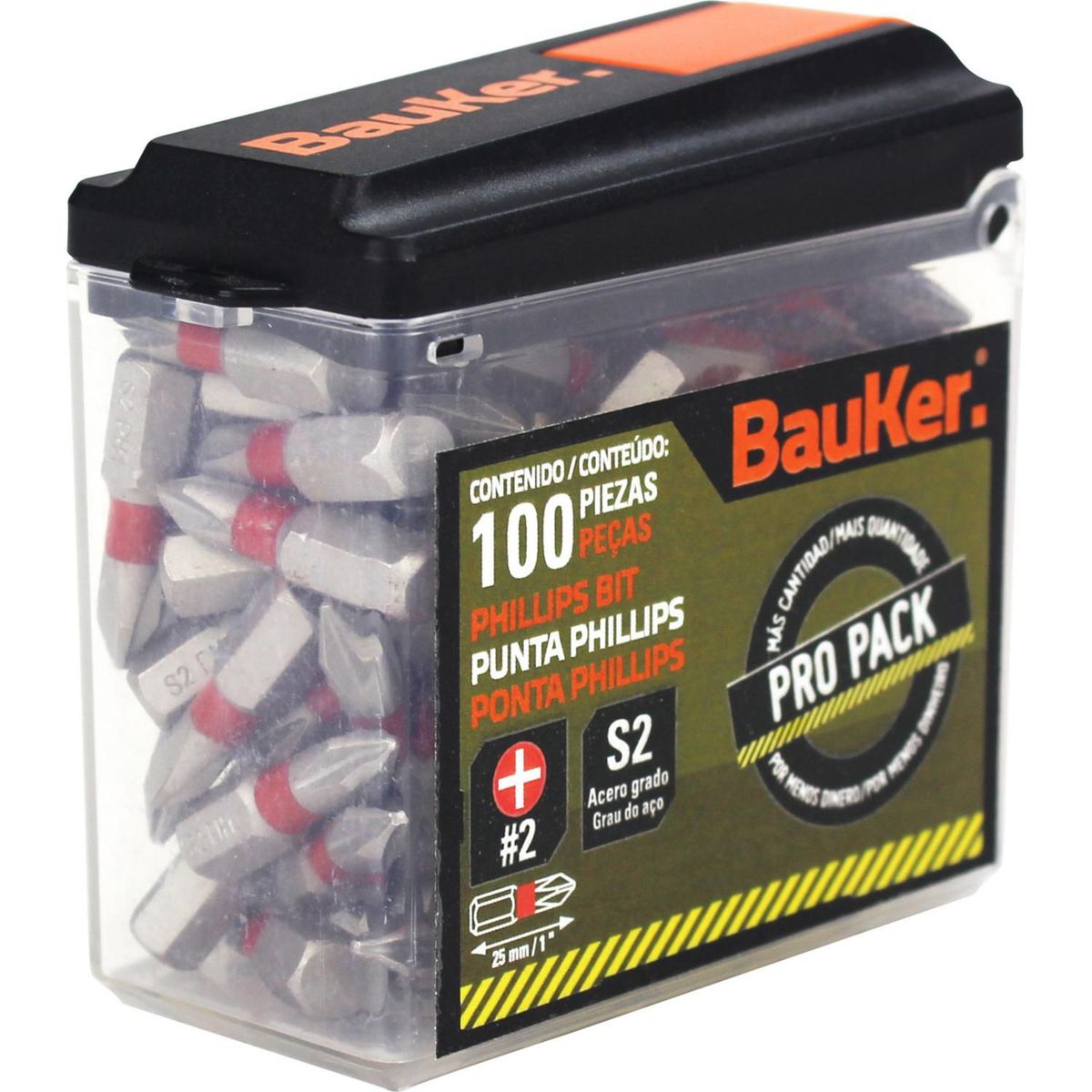 Pro Pack Puntas Bauker 100Pz, marca Bauker - Foto 2
