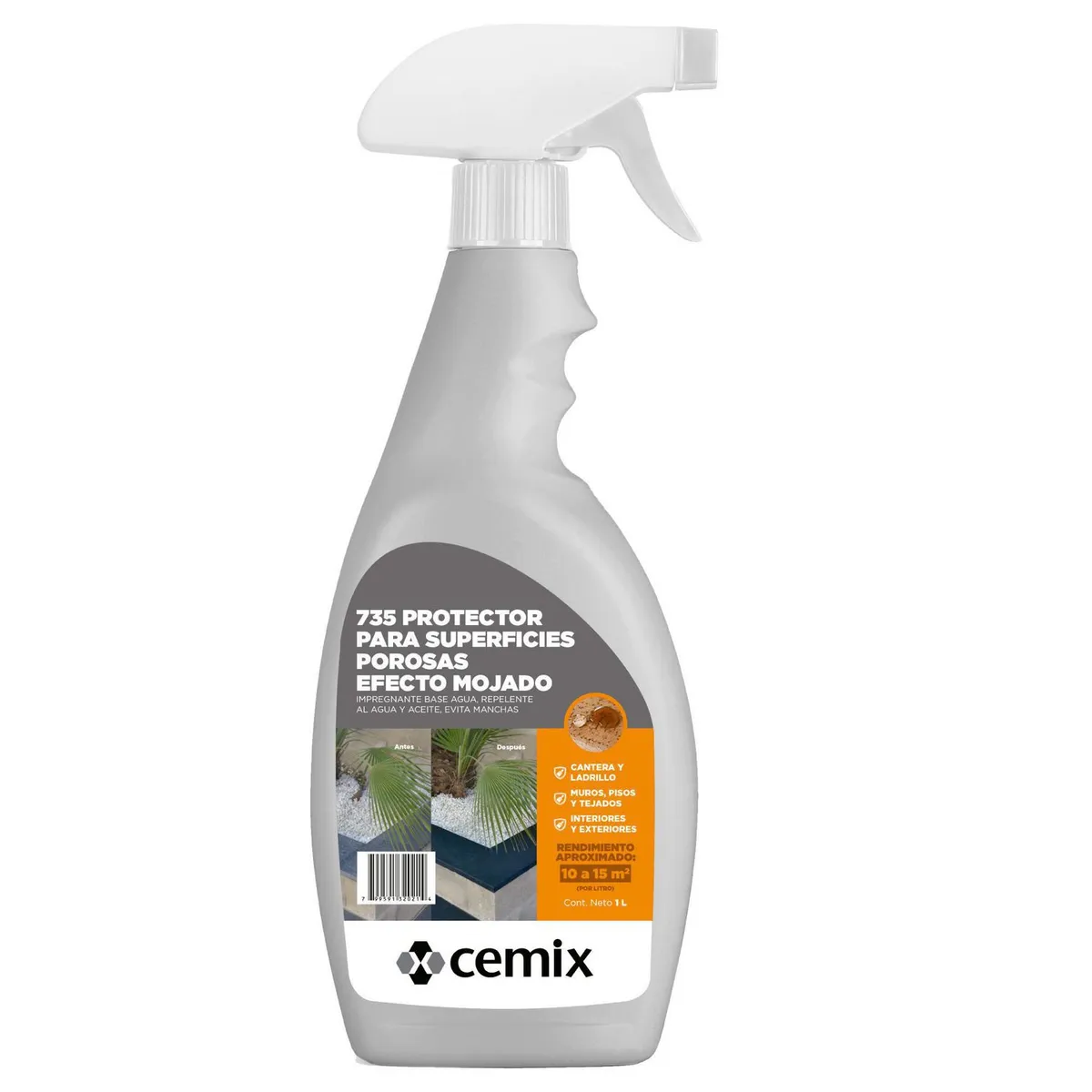 Cemix - Protector de Superficies Porosas Efecto Mojado Cemix - 1 litro