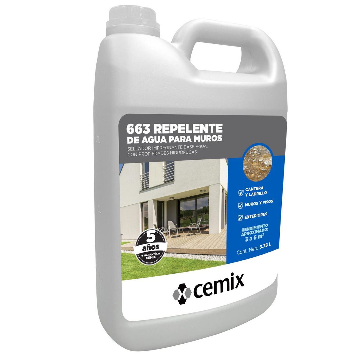 Cemix - Repelente de Agua para Muros Cemix - 3.8 litros