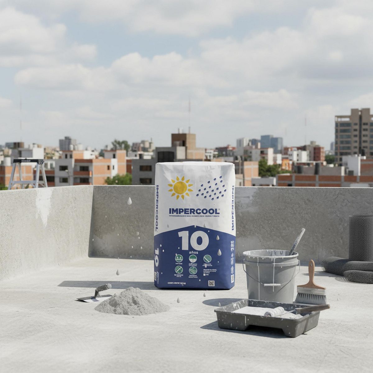  - Impercool base cemento blanco 10KG