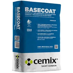 Basecoat Cemix Adhesivo y Recubrimiento Reforzado Premium 20kg