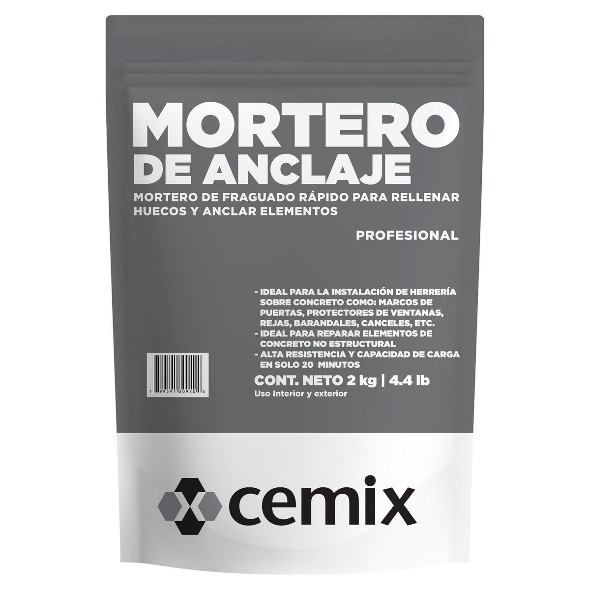 Cemix - Mortero de Anclaje Profesional Cemix - 2kg