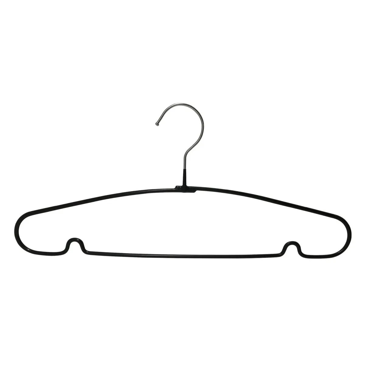 Just Home Collection - Set de 10 ganchos negros