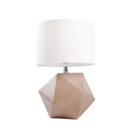 Lámpara de mesa Poliedro de 60W tipo E27 Beige