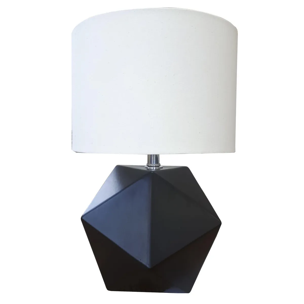 Luzerna - Lámpara de mesa Poliedro de 60W tipo E27 Negro