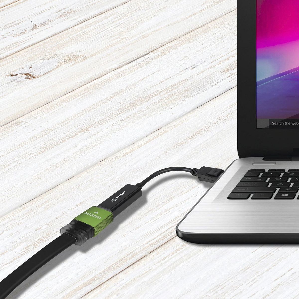 Steren - Adaptador de display port a HDMI