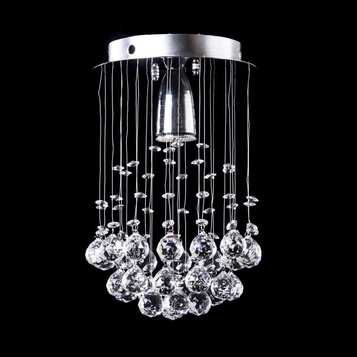 Lámpara de techo candil Will Esfera Petit de 1 Luz GU10 Plata, marca Gama Lux - Foto Principal
