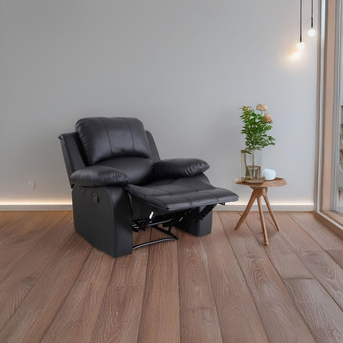 Just Home Collection - Sillón Reclinable Washington Negro