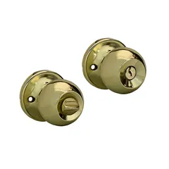 Cerradura Pomo Alcoba Dorado