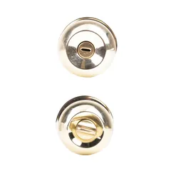 Cerradura Pomo Baño Dorado