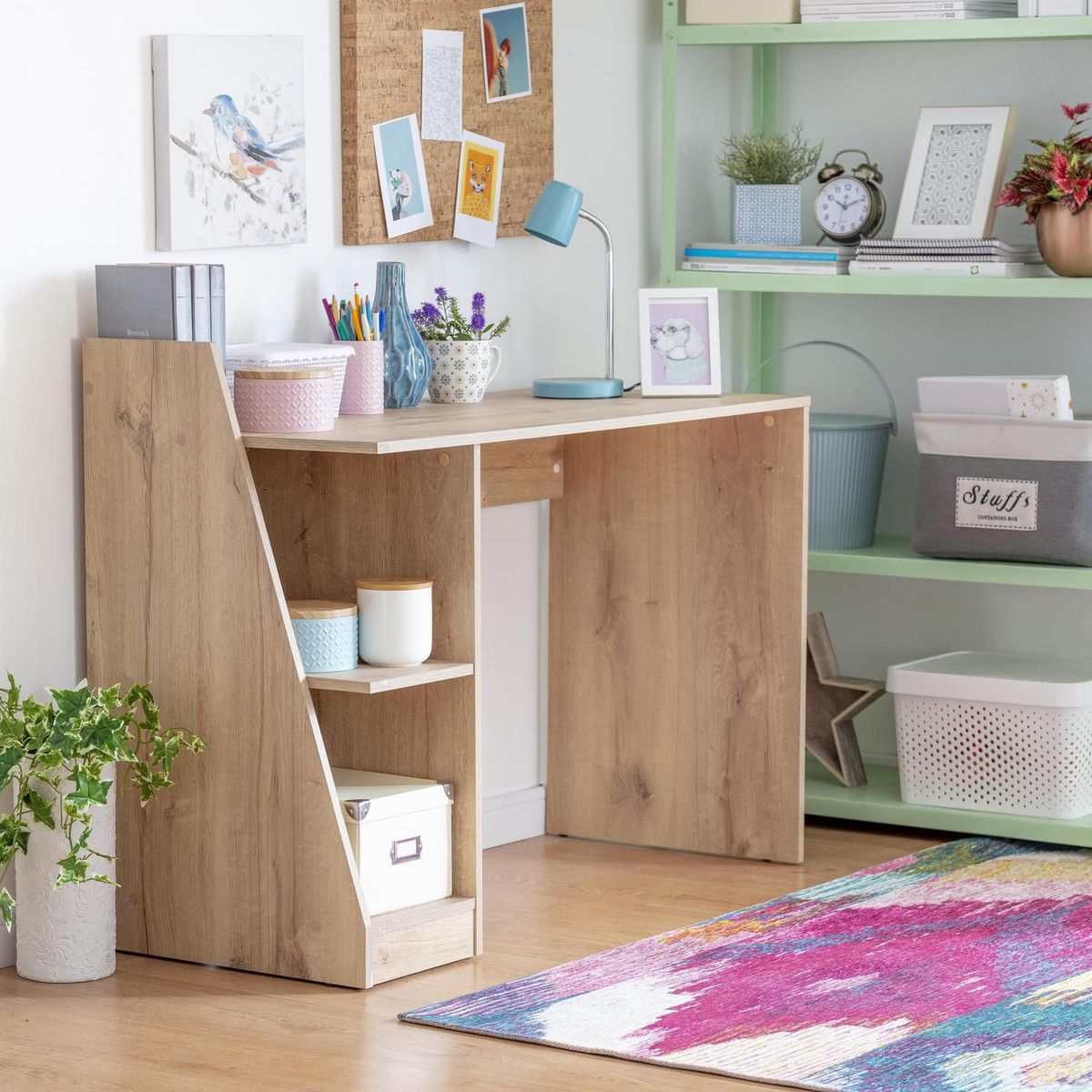 Just Home Collection - Escritorio con Librero