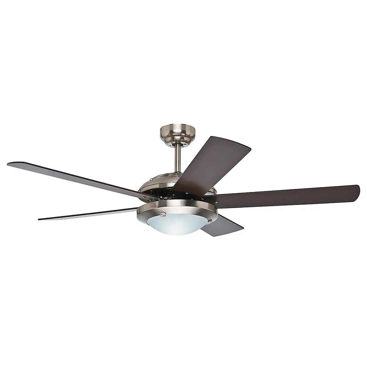 Ventilador de Techo Solaris 5 Aspas y 2 Luces de 52" Níquel, marca Hunter - Foto Principal